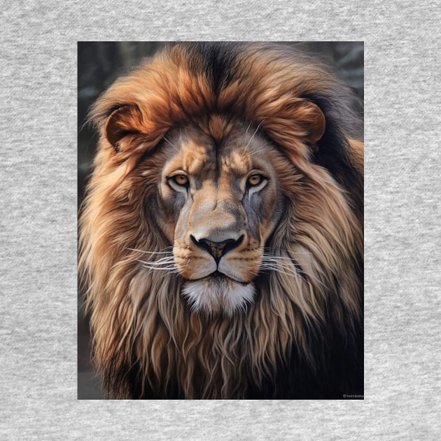 Majestic African Lion in Hyperrealistic Oil Paint - Amazing Zoo Art by ABART BY ALEXST 